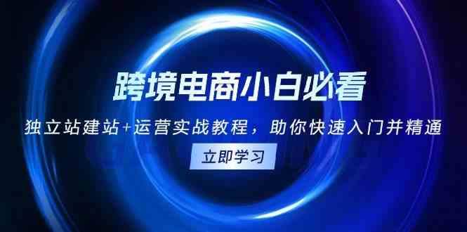 跨境电商小白必看！独立站建站+运营实战教程，助你快速入门并精通远创网-专注分享副业落地实操课程 – 全网首发_高质量项目输出远创网