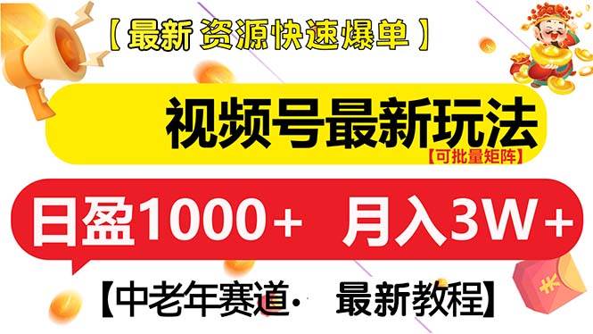 （13530期）视频号最新玩法 中老年赛道 月入3W+远创网-专注分享副业落地实操课程 – 全网首发_高质量项目输出远创网