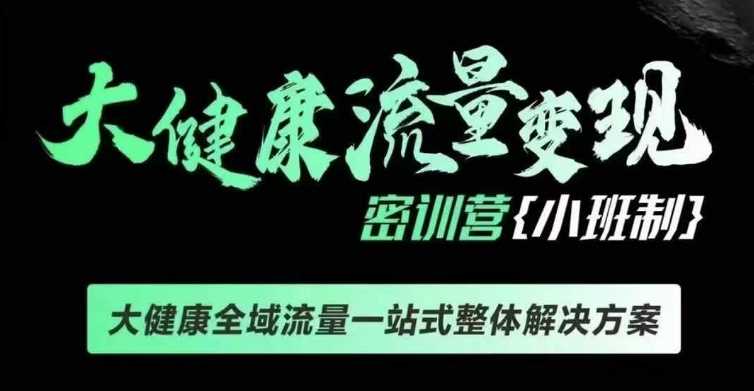 千万级大健康变现课线下课，大健康全域流量一站式整体解决方案远创网-专注分享副业落地实操课程 – 全网首发_高质量项目输出远创网