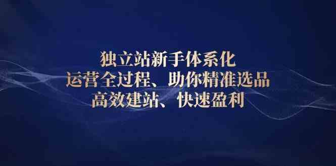 独立站新手体系化 运营全过程，助你精准选品、高效建站、快速盈利远创网-专注分享副业落地实操课程 – 全网首发_高质量项目输出远创网