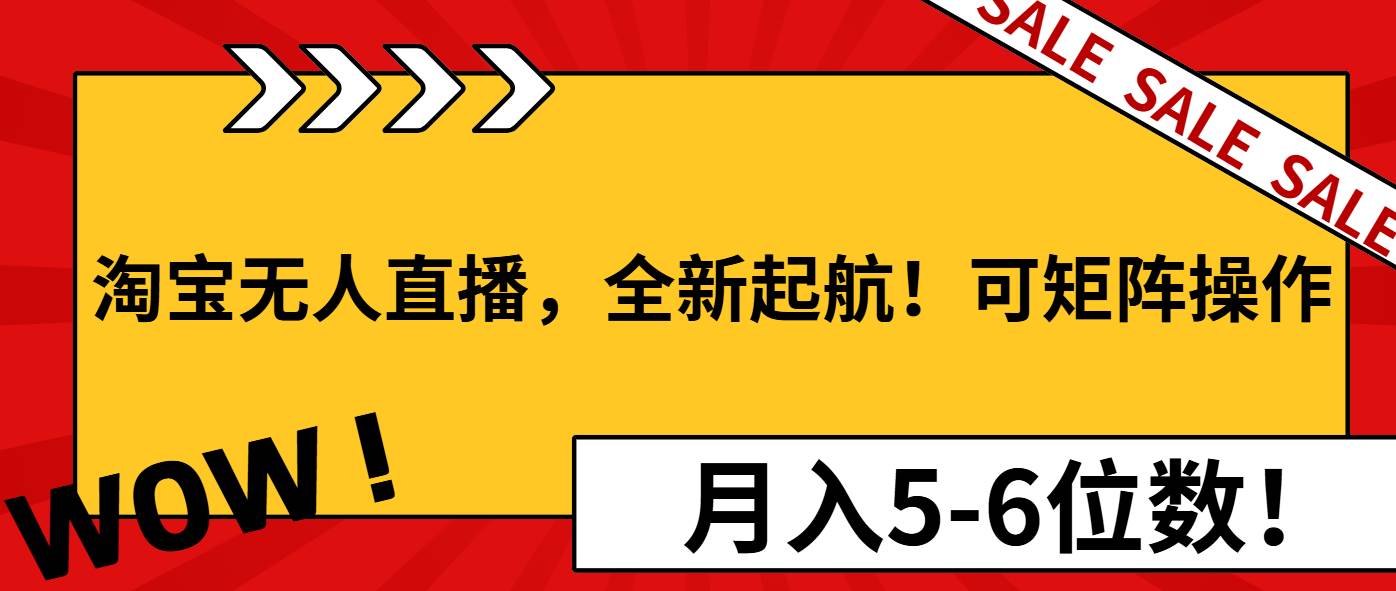 （13946期）淘宝无人直播，全新起航！可矩阵操作，月入5-6位数！远创网-专注分享副业落地实操课程 – 全网首发_高质量项目输出远创网