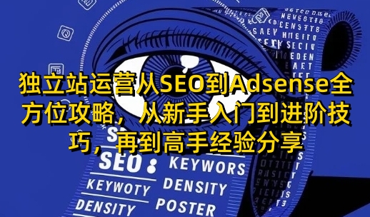 独立站运营从SEO到Adsense全方位攻略，从新手入门到进阶技巧，再到高手经验分享远创网-专注分享副业落地实操课程 – 全网首发_高质量项目输出远创网