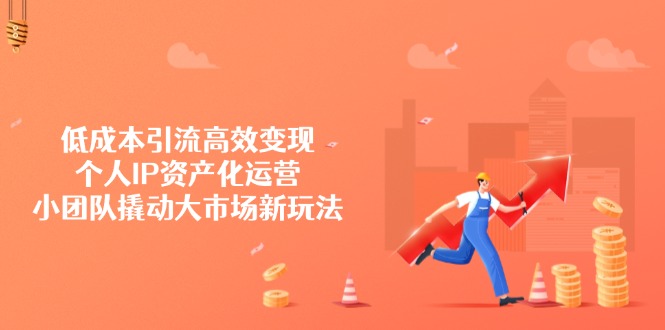 低成本引流高效变现，个人IP资产化运营，小团队撬动大市场新玩法远创网-专注分享副业落地实操课程 – 全网首发_高质量项目输出远创网