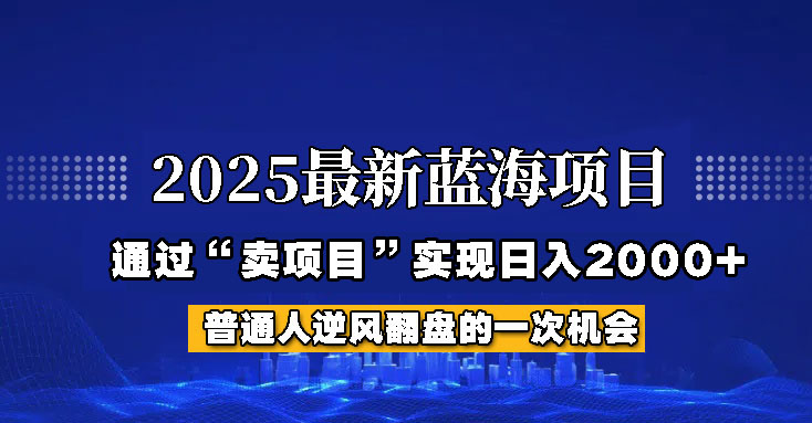 2025年蓝海项目，如何通过“网创项目”日入2000+远创网-专注分享副业落地实操课程 – 全网首发_高质量项目输出远创网