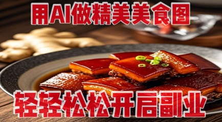 用AI做精美美食图，无需专业设备拍摄，轻轻松松开启副业远创网-专注分享副业落地实操课程 – 全网首发_高质量项目输出远创网