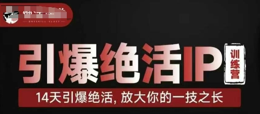 引爆绝活IP训练营，14天引爆绝活，放大你的一技之长远创网-专注分享副业落地实操课程 – 全网首发_高质量项目输出远创网