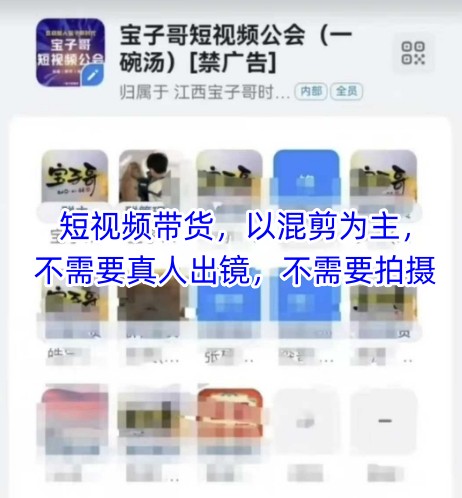 宝子哥头部团队短视频带货，以混剪为主，不需要真人出镜，不需要拍摄远创网-专注分享副业落地实操课程 – 全网首发_高质量项目输出远创网