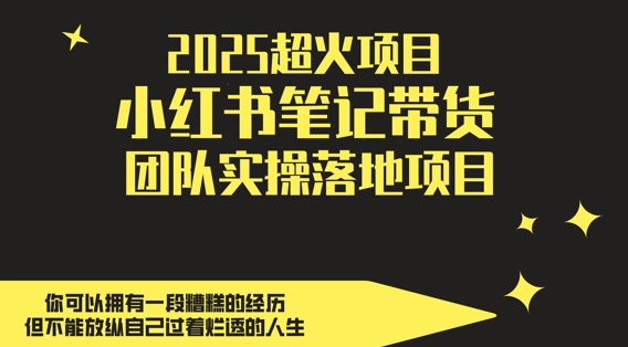 2025超火项目，副业最佳选择，小红书笔记带货团队实操落地项目，，轻松日入5张远创网-专注分享副业落地实操课程 – 全网首发_高质量项目输出远创网