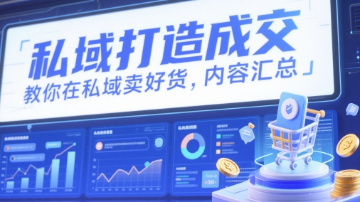 私域打造成交，教你在私域卖好货，内容汇总远创网-专注分享副业落地实操课程 – 全网首发_高质量项目输出远创网