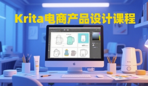 Krita电商产品设计课程，掌握从工具使用到创意落地的全链路设计能力远创网-专注分享副业落地实操课程 – 全网首发_高质量项目输出远创网