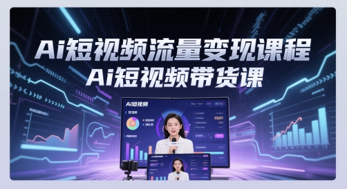 Ai短视频流量变现课程，Ai短视频带货课远创网-专注分享副业落地实操课程 – 全网首发_高质量项目输出远创网
