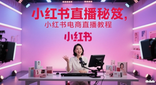 小红书直播秘笈，小红书电商直播教程远创网-专注分享副业落地实操课程 – 全网首发_高质量项目输出远创网