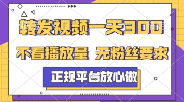 转发视频一天3张+，正规平台放心做，不看播放量，不看粉丝量，一个任务几分钟完成【揭秘】远创网-专注分享副业落地实操课程 – 全网首发_高质量项目输出远创网