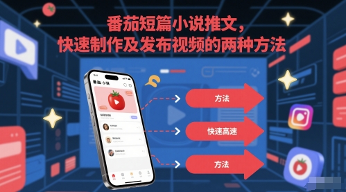番茄短篇小说推文，快速制作及发布视频的两种方法远创网-专注分享副业落地实操课程 – 全网首发_高质量项目输出远创网