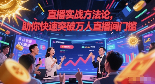 直播实战方法论，助你快速突破万人直播间门槛远创网-专注分享副业落地实操课程 – 全网首发_高质量项目输出远创网