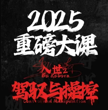 2025重磅大课，入世2，驾驭与控制远创网-专注分享副业落地实操课程 – 全网首发_高质量项目输出远创网