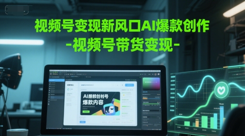 视频号变现新风口AI爆款创作-视频号带货变现远创网-专注分享副业落地实操课程 – 全网首发_高质量项目输出远创网
