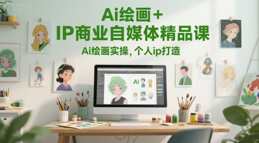 Ai绘画+IP商业自媒体精品课，Ai绘画实操，个人ip打造远创网-专注分享副业落地实操课程 – 全网首发_高质量项目输出远创网