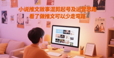 小说推文故事混剪起号及运营思路，看了做推文可以少走弯路远创网-专注分享副业落地实操课程 – 全网首发_高质量项目输出远创网