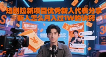 短剧拉新项目优秀新人代表分享新人怎么月入过1W的诀窍远创网-专注分享副业落地实操课程 – 全网首发_高质量项目输出远创网