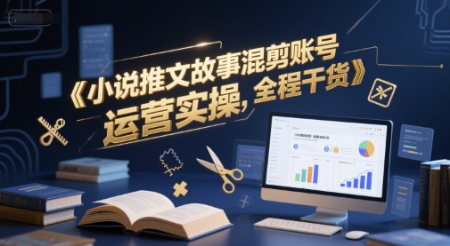 小说推文故事混剪账号运营实操，全程干货远创网-专注分享副业落地实操课程 – 全网首发_高质量项目输出远创网