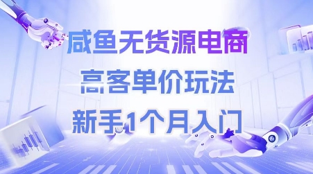 咸鱼无货源电商，高客单价玩法，新手1个月入门远创网-专注分享副业落地实操课程 – 全网首发_高质量项目输出远创网