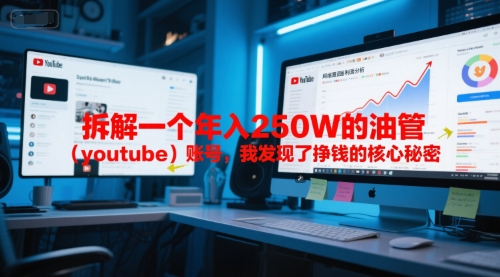 付费文章：拆解一个年入250W的油管(youtube)账号，我发现了挣钱的核心秘密远创网-专注分享副业落地实操课程 – 全网首发_高质量项目输出远创网