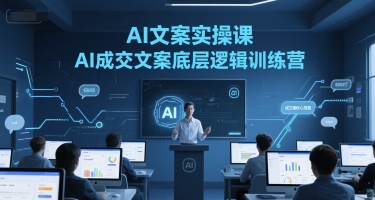 AI文案实操课，AI成交文案底层逻辑训练营远创网-专注分享副业落地实操课程 – 全网首发_高质量项目输出远创网