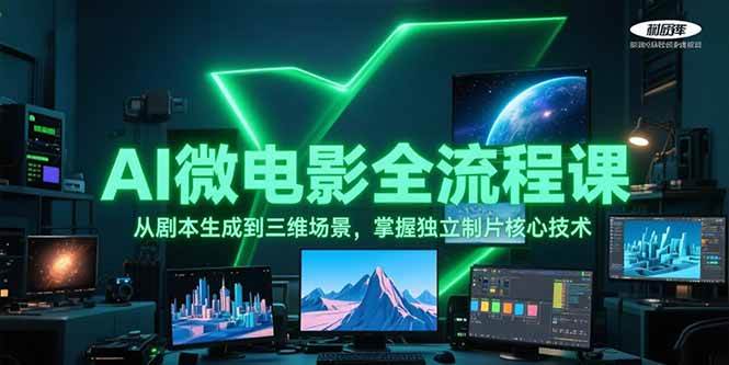 AI微电影全流程课，从剧本生成到三维场景，掌握独立制片核心技术远创网-专注分享副业落地实操课程 – 全网首发_高质量项目输出远创网