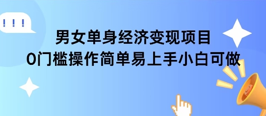 女单身经济项目变现周期长可复购率高日入1k+远创网-专注分享副业落地实操课程 – 全网首发_高质量项目输出远创网