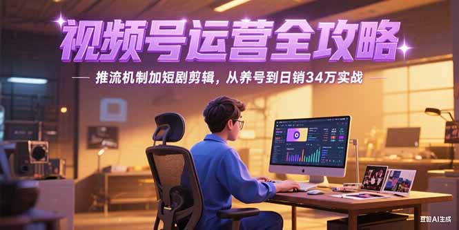 2025视频号运营全攻略，推流机制加短剧剪辑，从养号到日销34万实战远创网-专注分享副业落地实操课程 – 全网首发_高质量项目输出远创网
