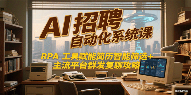 AI招聘自动化系统课，RPA工具赋能简历智能筛选+主流平台群发复聊全攻略远创网-专注分享副业落地实操课程 – 全网首发_高质量项目输出远创网
