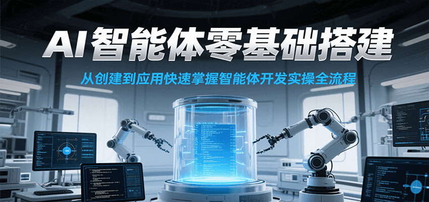 AI智能体零基础搭建实操课，从创建到应用快速掌握智能体开发全流程！远创网-专注分享副业落地实操课程 – 全网首发_高质量项目输出远创网