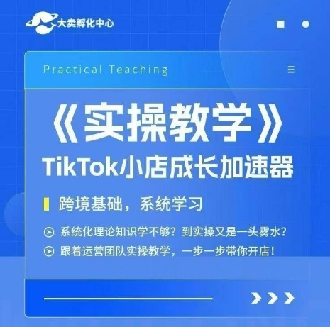 大卖家孵化中心TikTok实操课，TikTok小店成长加速器，跨境基础系统学习，一步一步带你开店远创网-专注分享副业落地实操课程 – 全网首发_高质量项目输出远创网