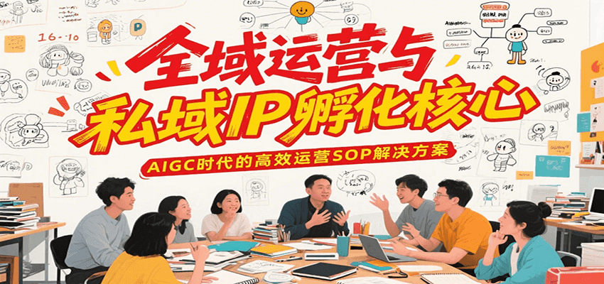 全域运营与私域IP孵化核心，AIGC时代的高效运营SOP解决方案远创网-专注分享副业落地实操课程 – 全网首发_高质量项目输出远创网