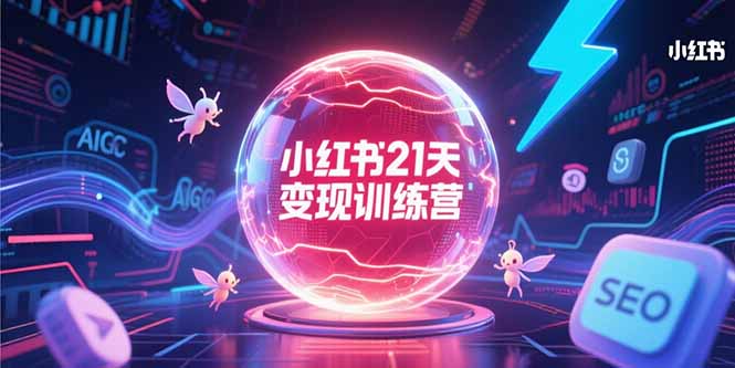 小红书21天变现训练营，AIGC工具高效应用，SEO优化核心技巧远创网-专注分享副业落地实操课程 – 全网首发_高质量项目输出远创网
