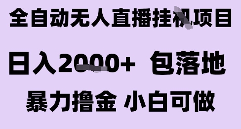 最新全自动抖音无人直播挂G项目，日入2k+ 包落地暴力撸金，小白可做【揭秘】远创网-专注分享副业落地实操课程 – 全网首发_高质量项目输出远创网