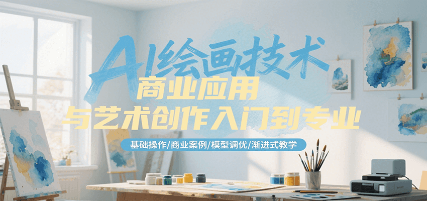 AI绘画技术商业应用与艺术创作入门到专业，基础操作/商业案例/模型调优/渐进式教学远创网-专注分享副业落地实操课程 – 全网首发_高质量项目输出远创网