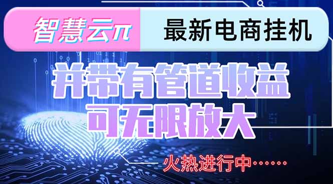 智慧云π电脑挂机单机每天收益300—500+ 并带有团队管道收益 可无限放大远创网-专注分享副业落地实操课程 – 全网首发_高质量项目输出远创网