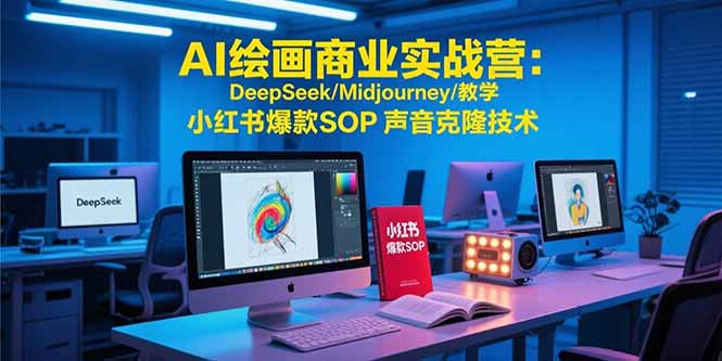 AI绘画商业实战营：DeepSeek/Midjourney/教学 小红书爆款SOP 声音克隆技术远创网-专注分享副业落地实操课程 – 全网首发_高质量项目输出远创网