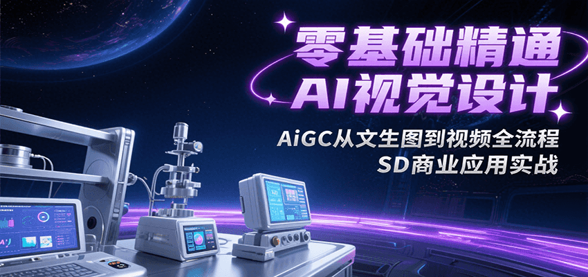 零基础精通AI视觉设计，AiGC从文生图到视频全流程，SD商业应用实战远创网-专注分享副业落地实操课程 – 全网首发_高质量项目输出远创网