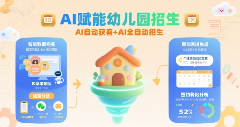 AI赋能幼儿园招生，AI自动获客+AI全自动招生远创网-专注分享副业落地实操课程 – 全网首发_高质量项目输出远创网