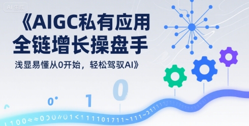 AIGC私有化应用全链增长操盘手，浅显易懂从0开始，轻松驾驭AI远创网-专注分享副业落地实操课程 – 全网首发_高质量项目输出远创网