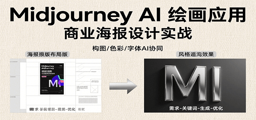 Midjourney AI绘画应用，关键词指令解析、漫画头像制作、海报设计、3D人物生成等远创网-专注分享副业落地实操课程 – 全网首发_高质量项目输出远创网
