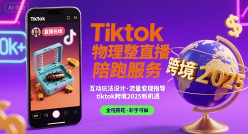 Tiktok物理整蛊直播陪跑服务-tiktok跨境2025远创网-专注分享副业落地实操课程 – 全网首发_高质量项目输出远创网