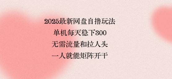 2025最新网盘自撸玩法，单机每天稳下3张，无需流量和拉人头，一个人就可轻松矩阵，全网独一份【揭秘】远创网-专注分享副业落地实操课程 – 全网首发_高质量项目输出远创网
