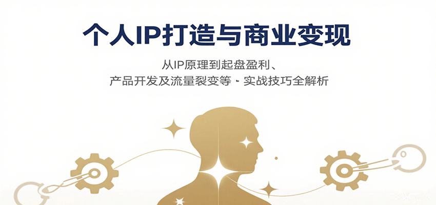 个人IP打造与商业变现，从IP原理到起盘盈利、产品开发及流量裂变等实战技巧全解析远创网-专注分享副业落地实操课程 – 全网首发_高质量项目输出远创网