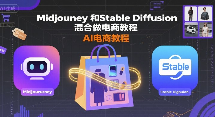 Midjourney和Stable Diffusion混合做电商教程-ai电商教程远创网-专注分享副业落地实操课程 – 全网首发_高质量项目输出远创网