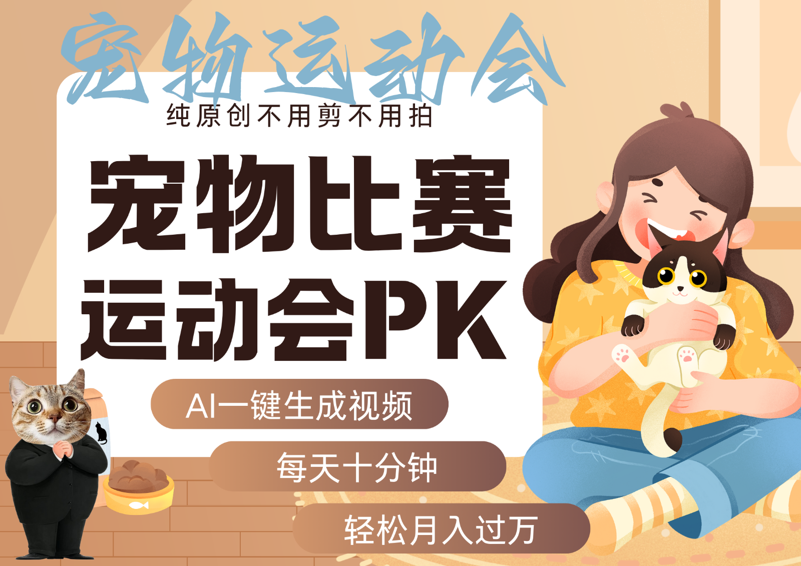 AI萌宠运动员跳水 射击 篮球 足球比赛 每天十分钟 附详细提示词文案库 代替做…远创网-专注分享副业落地实操课程 – 全网首发_高质量项目输出远创网