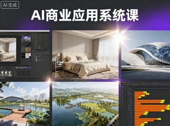 AI商业应用系统课，室内-软装-建筑-景观，智能设计+效果图+动画画实战远创网-专注分享副业落地实操课程 – 全网首发_高质量项目输出远创网